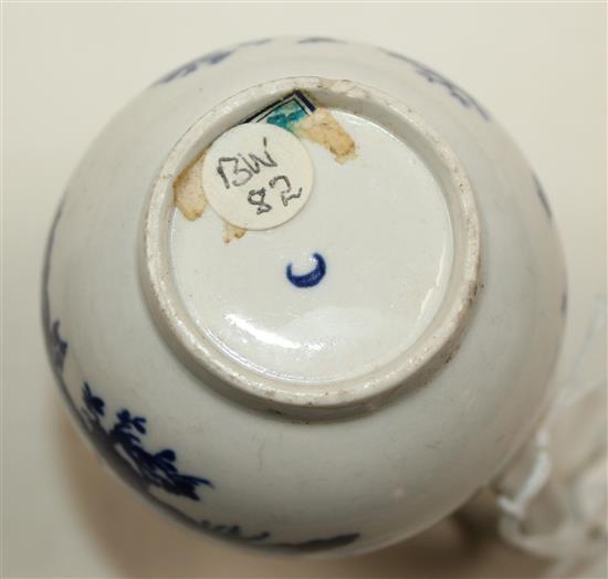 A rare Worcester lobed plate, c.1765-70, (5)